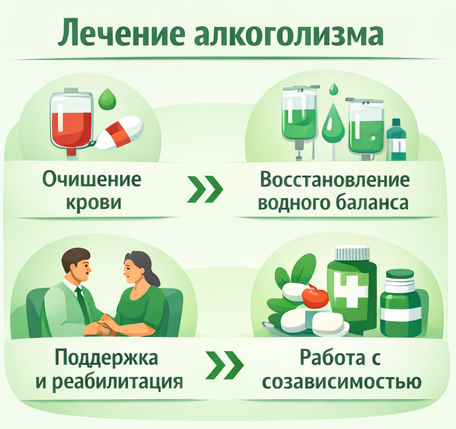 лечение алкоголизма в Пензе этапы